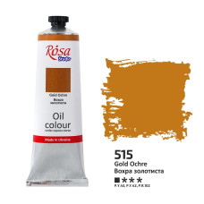 Вохра золотиста олійна фарба, 100 мл., 515 ROSA Studio