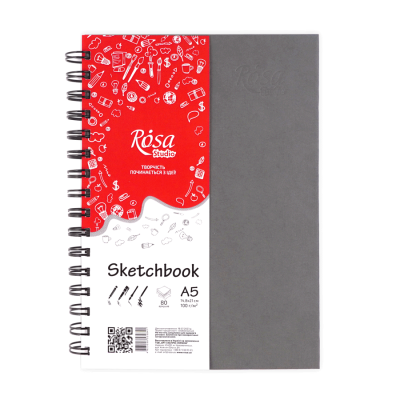 Блокнот для графики A5 80л., ROSA 165006