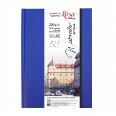 Блокнот для акварели A5, 200г/м2, середнее зерно, 32 листа, Watercolor (Fabriano), ROSA Gallery