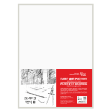 Набор бумаги для рисунка, чертежа и гуаши, А3, 10 л., 200 г/м2, бумага Fabrianо, ROSA Studio