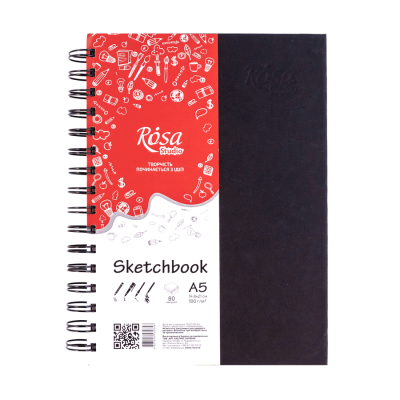 Блокнот для графики A5 80л., ROSA 16R5005