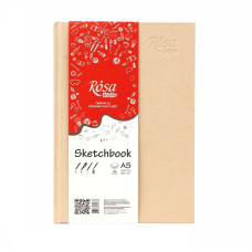 Блокнот А5, для рисунка и графики, 96 листов, 100 г/м2, кремовый, ROSA Studio