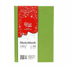 Блокнот А5, для рисунка и графики, 96 листов, 100 г/м2, фисташковый, ROSA Studio