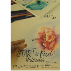 Cклейка для акварели, А3, 20л, 240г/м2, STAR T SMILTAINIS Cклейка для акварели, А3, 20л, 240г/м2, STAR T SMILTAINIS
