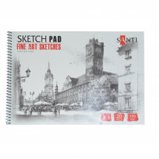 Альбом паперу для графики, A4, 20л., 190г/м2, SANTI Альбом паперу для графики, A4, 20л., 190г/м2, SANTI