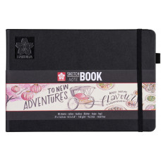 Блокнот для графіки, 21х14,8см. А5, 80л., 140 г/м2, кремово-білий папір, Sakura Sketch