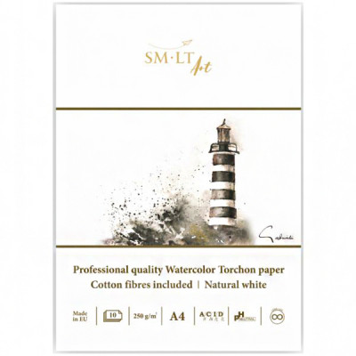 Cклейка акварельная 250гм2, A4 Torchon SMILTAINIS
