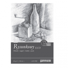 Склейка для рисунку, світло-сіра бумага, А4 (21*29 см.), 100 л, 80 г/м2, GAMMA Accademia Склейка для рисунку, світло-сіра бумага, А4 (21*29 см.), 100 л, 80 г/м2, GAMMA Accademia
