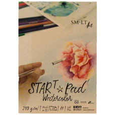 Cклейка для акварели, А4, 20 л., 240 г/м2, STAR T SMILTAINIS Cклейка для акварели, А4, 20 л., 240 г/м2, STAR T SMILTAINIS