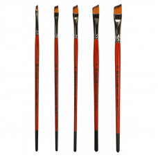 Синтетика кутова, № 1, KOLOS 1097А Carrot, коротка ручка, художній пензель