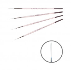 Синтетика лайнер, № 10/0, KOLOS 1023RL Flamingo, коротка ручка, художній пензель Синтетика лайнер, № 10/0, KOLOS 1023RL Flamingo, коротка ручка, художній пензель