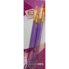 Набір пензлів, 5 шт., Синтетика плоска (№2,4,6,8,10), KOLOS 7009 Набір пензлів, 5 шт., Синтетика плоска (№2,4,6,8,10), KOLOS 7009