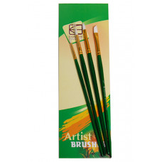 Набір пензлів, 4 шт., синтетика різних форм і розмірів, KOLOS 7067 Набір пензлів, 4 шт., синтетика різних форм і розмірів, KOLOS 7067