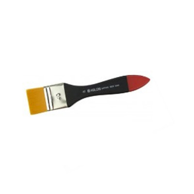 Синтетика флейц, № 40, KOLOS 8044 Wide, коротка ручка, художній пензель Синтетика флейц, № 40, KOLOS 8044 Wide, коротка ручка, художній пензель