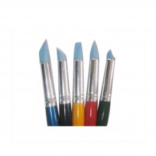 Набір пензлів для пастелі, 5 шт. різних форм і розмірів, KOLOS 9027-5 Rubber Набір пензлів для пастелі, 5 шт. різних форм і розмірів, KOLOS 9027-5 Rubber