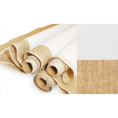 Полотно в рулоні, 1,5x3 м, середнє зерно, 560 г / м2, ЛЬОН, олійно-емульсійний грунт Полотно в рулоні, 1,5x3 м, середнє зерно, 560 г / м2, ЛЬОН, олійно-емульсійний грунт