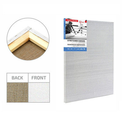 30х40 см, ЛЬОН, середнє зерно, Олійно-емульсійний ґрунт, Полотно на підрамнику ROSA Gallery