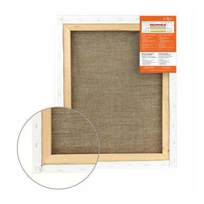 80х100 см, ЛЬОН, середнє зерно, акриловий ґрунт, Полотно на підрамнику ROSA Gallery