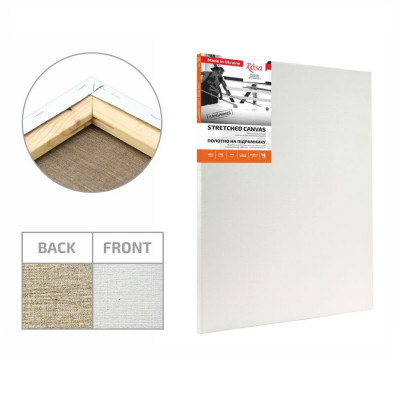 20х30 см, ЛЬОН, середнє зерно, акриловий ґрунт, Полотно на підрамнику ROSA Gallery