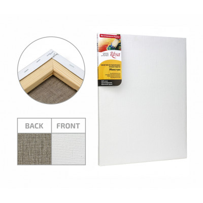 20х30 см, ЛЬОН, крупне зерно, акриловий ґрунт, Полотно на підрамнику ROSA Gallery