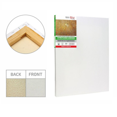 30х30 см, Бавовна, дрібне зерно, акриловий ґрунт, Полотно на підрамнику ROSA Gallery