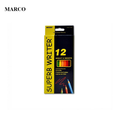 Набір кольорових акварельних олівців, 12 шт., Marco Superb 4120-12CB Набір кольорових акварельних олівців, 12 шт., Marco Superb 4120-12CB