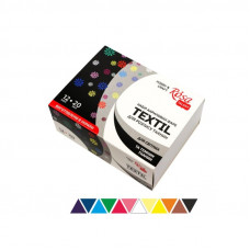 Набор акриловых красок по ткани, 12 цветов по 20 мл., ROSA TALENT Набор акриловых красок по ткани, 12 цветов по 20 мл., ROSA TALENT