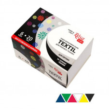 Набор акриловых красок по ткани, 6 цветов по 20 мл., ROSA TALENT Набор акриловых красок по ткани, 6 цветов по 20 мл., ROSA TALENT