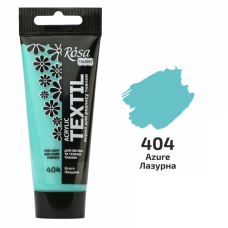 Лазурна акрилова фарба для тканин, 60 мл., ROSA Talent