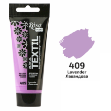 Лавандова акрилова фарба для тканин, 60 мл., ROSA Talent