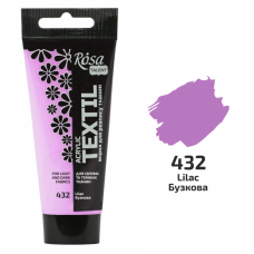 Бузкова акрилова фарба для тканин, 60 мл., ROSA Talent