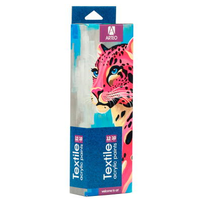 Краска по ткани, набор 12*10 мл. Артео 13006