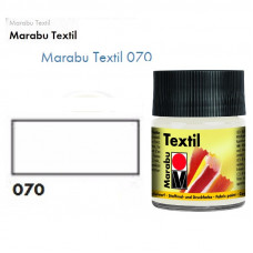 Белая акриловая краска Marabu, 50 мл, для светлых тканей Белая акриловая краска Marabu, 50 мл, для светлых тканей