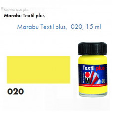 Лимонная акриловая краска Marabu, 15 мл, для темных тканей и кожи 171539020