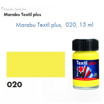 Лимонная акриловая краска Marabu, 15 мл, для темных тканей и кожи 171539020