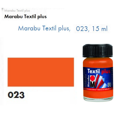 Оранжево-красная акриловая краска Marabu, 15 мл, для темных тканей и кожи 171539023