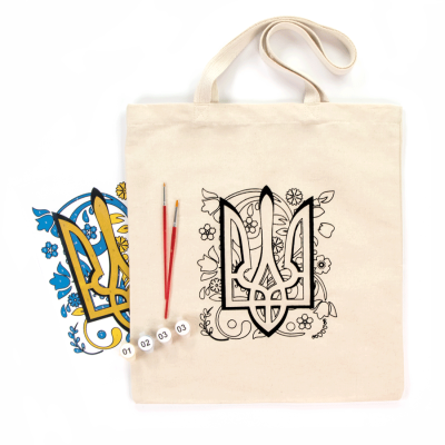 Сумка-шопер Тризуб, набор для творчества ROSA