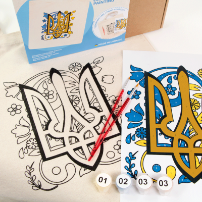 Сумка-шопер Тризуб, набор для творчества ROSA