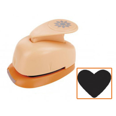 Фігурний дирокол, Серце, 1.6 см., Heyda