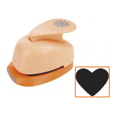 Фігурний дирокол, Серце, 2.5 см., Heyda