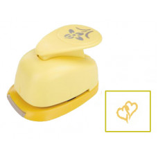 Фигурный дырокол, Два сердца, 2,5 см, Dalprint