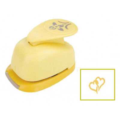 Фигурный дырокол, Два сердца, 2,5 см, Dalprint