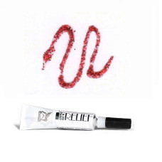 Красный с блестками, контур для стекла и керамики, 20 мл., 142 Deco Renesans