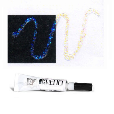 Контур с Желто-фиолетовыми блестками 146 Deco