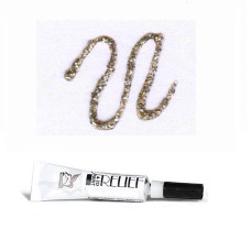 Песчаное золото с блестками, контур для стекла и керамики, 20 мл., 215 Deco Renesans