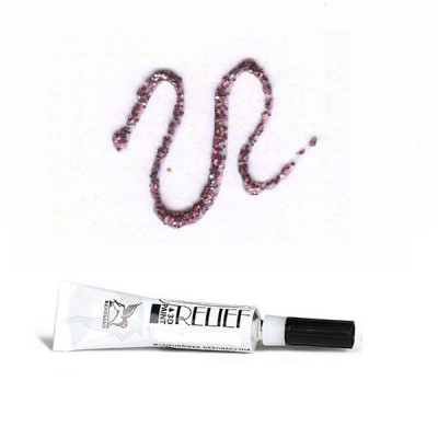 Контур по стеклу с Розовыми блестками 217 Deco