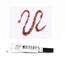 Оранжевый с блестками, контур для стекла и керамики, 20 мл., 219 Deco Renesans