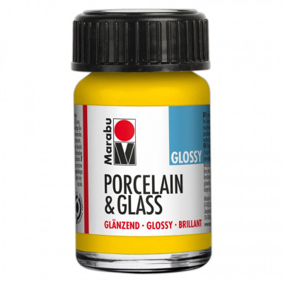 Краска для стекла Желтая, 15 мл. 220 P&G Marabu