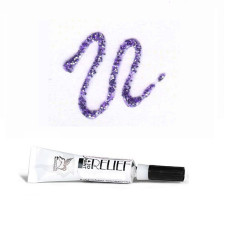 Лавандовый с блестками, контур для стекла и керамики, 20 мл., 220 Deco Renesans