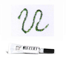 Зеленый мох с блестками, контур для стекла и керамики, 20 мл., 222 Deco Renesans